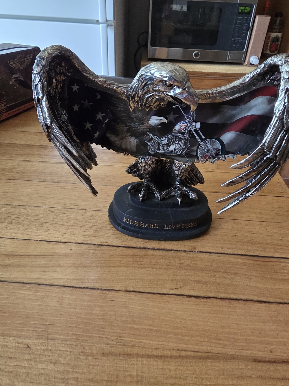 The Bradford Exchange Patriotic Eagle Sculpture - Metallic Brown, Black, Red